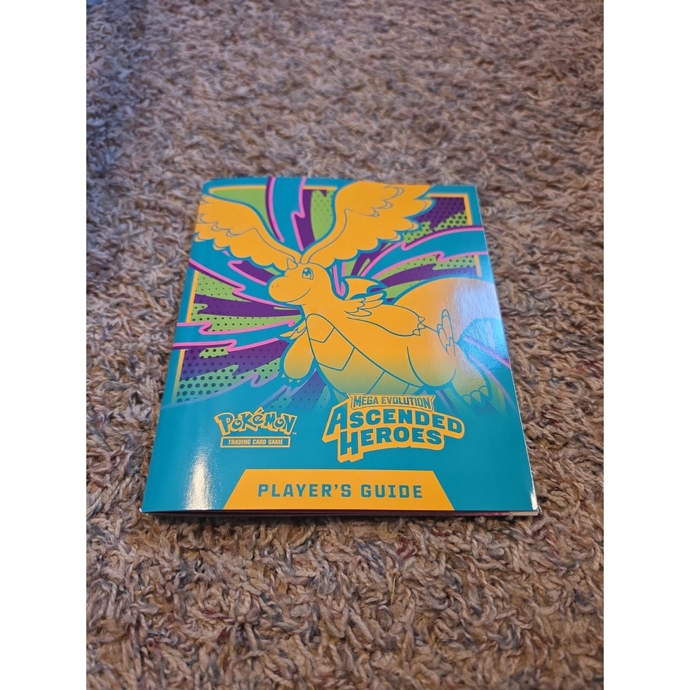 Mega Evolution Ascended Heroes Player's Guide Book Pokemon ETB Elite Trainer Box